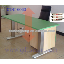 Escritorio eléctrico ajustable en altura Tervel de Changteng, mesas / escritorios ergonómicos para sentarse / pararse de 2 y 3 columnas para oficina, hogar, escuela